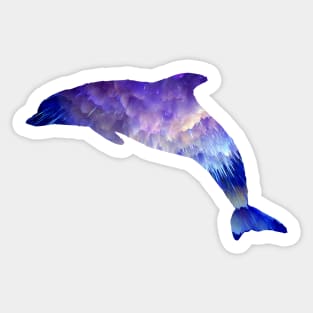 Space Dolphin Sticker